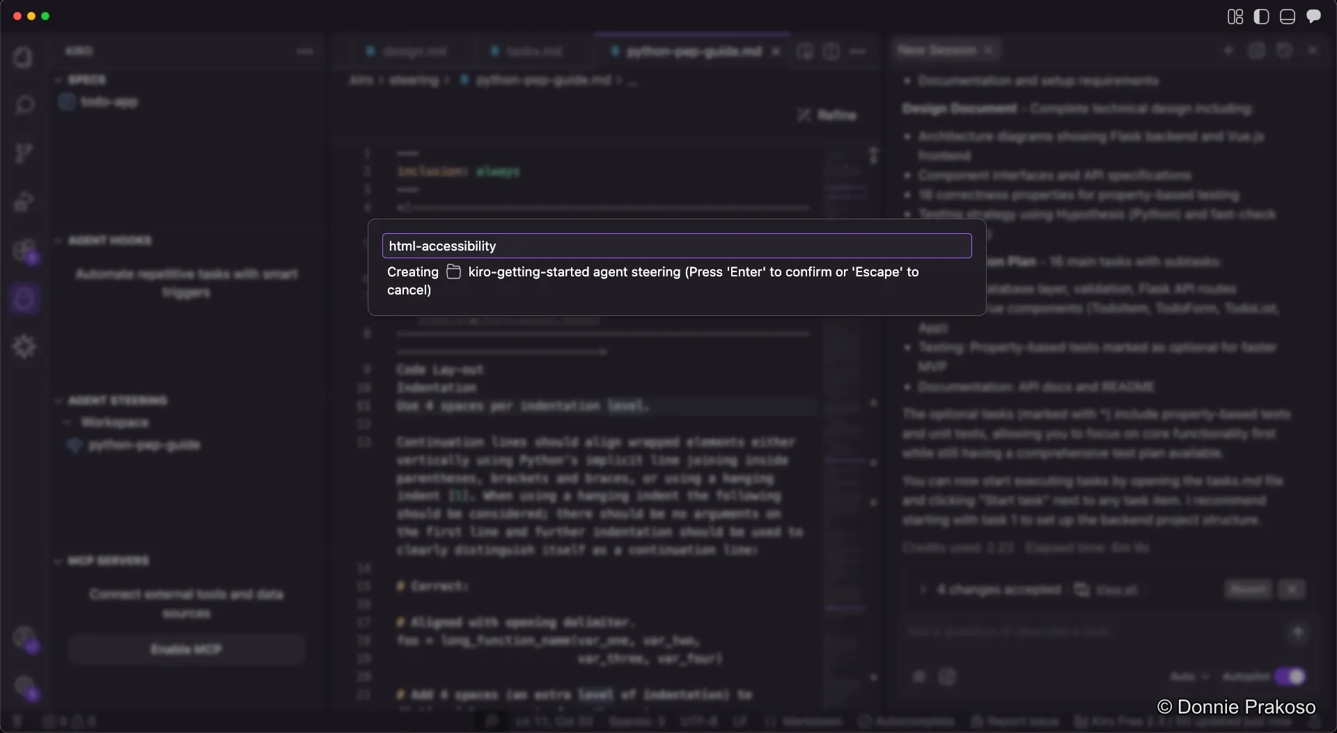 Creating the html-accessibility steering doc